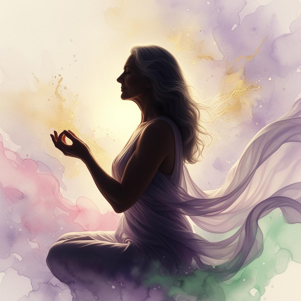 Naira Gios em prática meditativa